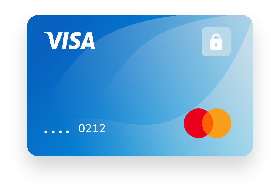 carte de crédit bleue sécurisée
